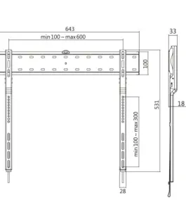Alternative view of LogiLink TV wall mount, 43-80 fixed, 40kg max.