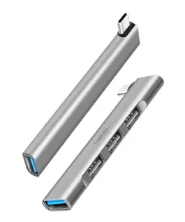 Alternative view of LogiLink Ultraslim USB-C hub to 1xUSB-A 3.0, 3xUSB-A 2.