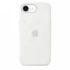 Apple Silicone case for iPhone 16e - бял
