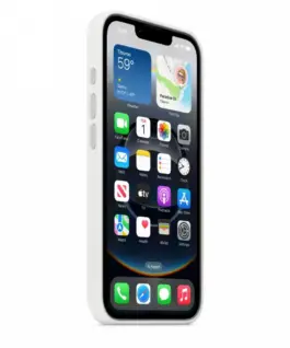 Apple Silicone case for iPhone 16e – бял