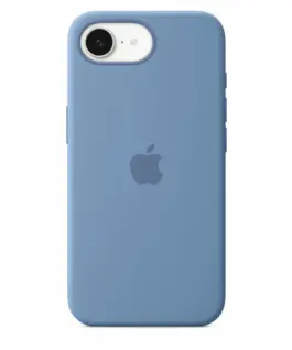 Apple Silicone case for iPhone 16e - Winter Blue