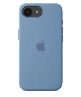 Apple Silicone case for iPhone 16e – Winter Blue