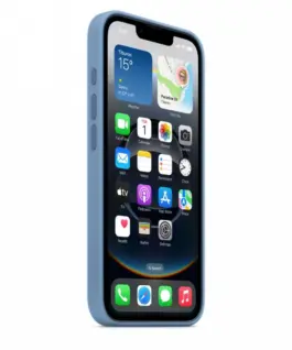 Apple Silicone case for iPhone 16e – Winter Blue