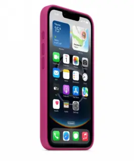 Apple Silicone case for iPhone 16e – Fuchsia