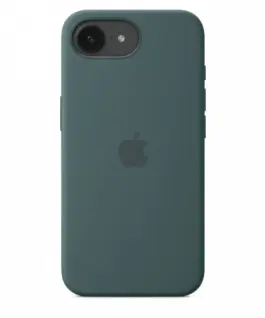 Alternative view of Apple Silicone case for iPhone 16e - Lake зелен