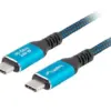 Lanberg Кабел USB-C M/M USB4 2M 240W 8K 60HZ черно-син