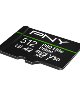 PNY памет card microSDXC Elite Prime 512GB + адаптер SD