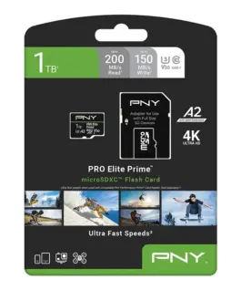 PNY памет card microSDXC Elite Prime 1TB + адаптер SD