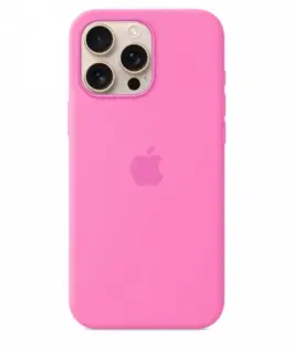 Alternative view of Apple iPhone 16 Pro Max Silicone Case with MagSafe - Peony