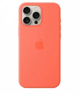 Apple iPhone 16 Pro Max Silicone Case with MagSafe – Tangerine