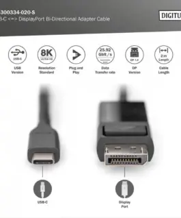 Digitus DP адаптер кабел AK-300334-020-S