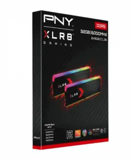 Alternative view of PNY Pamięć DDR5 32GB 6000 C36 2x16 MD32GK2D5600036XRGB