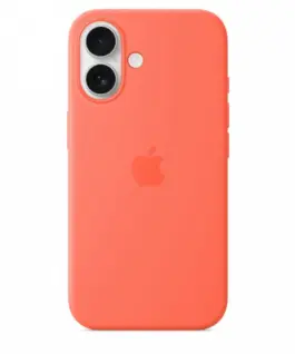 Apple iPhone 16 Silicone Case with MagSafe - Tangerine