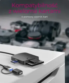 Alternative view of IcyBox ICY BOX IB-CR302-CU3 Cards CF,TF,SD,microSD