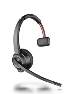 Alternative view of POLY Savi 8210 UC Microsoft Teams Certified DECT 1880-1900 MHz USB-A Headset 8D3F1AA#ABB