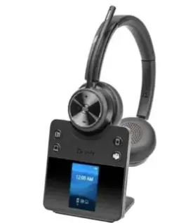 POLY Savi 7420 Office Stereo Microsoft Teams Certified DECT 1880-1900 MHz Headset 8L574AA#ABB