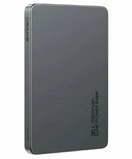 USAMS външна батерия 5000mAh 20W Induction Magsafe сив