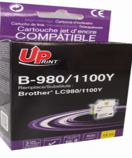 Мастилница UPRINT LC980/1100 BROTHER Yellow