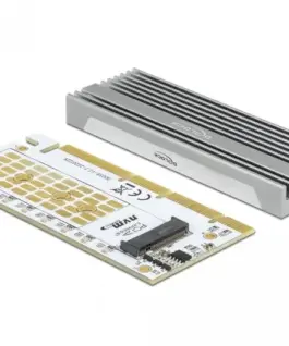 Alternative view of PCI Express x16 (x1 / x4 / x8) карта Delock, за M.2 NVMe M.2 Key M, RGB LED