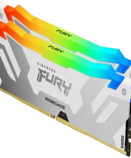 Памет за компютър Kingston Fury Renegade White RGB 32GB(2x16GB) DDR5 7200MHz CL38
