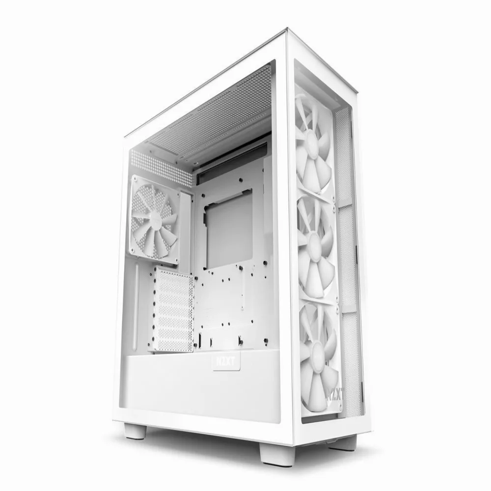 Кутия за компютър NZXT H7 Elite 2023 Matte White Mid-Tower - Image 2