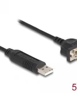 Alternative view of Адаптер DeLock, USB 2.0 - RS-232 D-Sub 9 женско, 50 см