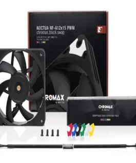 Вентилатор Noctua 120mm NF-A12x15 PWM chromax.black.swap - Image 3