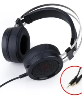 Alternative view of Геймърски слушалки с микрофон Redragon Scylla H901 черни