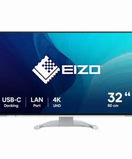 Монитор EIZO FlexScan EV3240X - 32" inch 4K IPS HDMI DisplayPort USB-C Бял