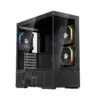 1stPlayer Кутия Case ATX - Crystal Vision CV7 Black - 5 x 120 mm included