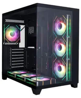 1stPlayer кутия Case ATX - MEGAVIEW MV8 Black - 7 x 120 mm A-RGB fans included