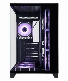 Alternative view of 1stPlayer кутия Case ATX - MEGAVIEW MV8 Black - 7 x 120 mm A-RGB fans included