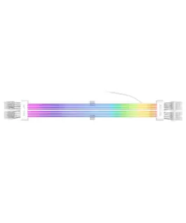 Alternative view of 1stPlayer удължителен кабел Extension Modding Cable PCIe 6+2PIN Addressable RGB White - NC2-8P-WH