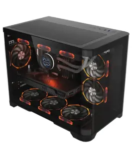 1stPlayer кутия Case mATX – UV6 Black