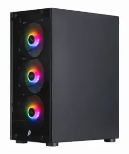 Alternative view of 1stPlayer Кутия Case ATX - Fire Dancing V2-A RGB v2 - 4 fans included