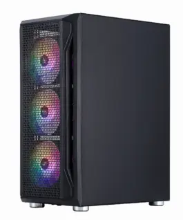 Alternative view of 1stPlayer кутия Case ATX - Firebase X5 RGB v2 - 4 fans included