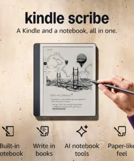 Alternative view of Amazon Kindle Scribe (2024) четец 16GB - 10.2" - с Premium Pen, тъмно сив