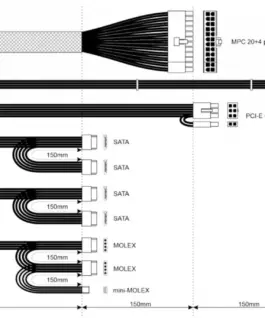 Alternative view of AKYGA захранващ блок ATX 600W B1