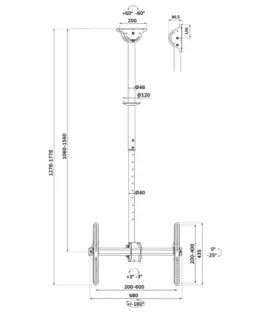 Alternative view of Neomounts CL35-440BL16L Mount TV/LCD 37-70 50kg