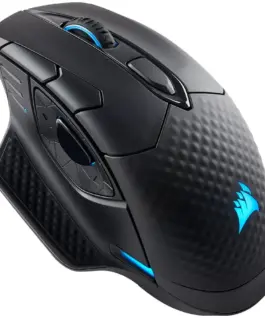 Геймърска мишка CORSAIR DARK CORE RGB PRO Wireless FPS/MOBA with SLIPSTREAM Black Backlit RGB LED 18000 DPI