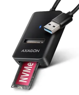 AXAGON адаптер Gen 2 M.2 NVMe/SATA SSD AMD2-AM USB-A