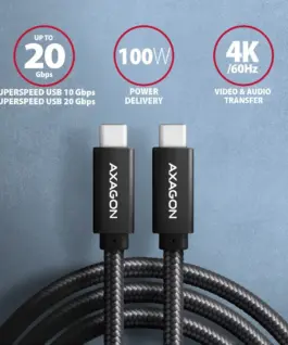 Alternative view of AXAGON BUCM32-CM05AB кабел USB -C USB-C USB3.2 Gen2 0.