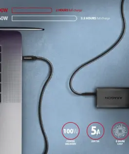 AXAGON BUCM32-CM05AB кабел USB -C USB-C USB3.2 Gen2 0.