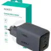 AUKEY Comet Mix 3 мрежово зарядно PA-C5 3xUSB (2xUSB-C i 1xUSB-A) 100W 5A QC5.0 PD3.0 AFC PPS FCP SCP