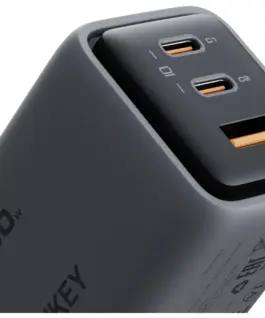 AUKEY Comet Mix 3 мрежово зарядно PA-C5 3xUSB (2xUSB-C i 1xUSB-A) 100W 5A QC5.0 PD3.0 AFC PPS FCP SCP - Image 5