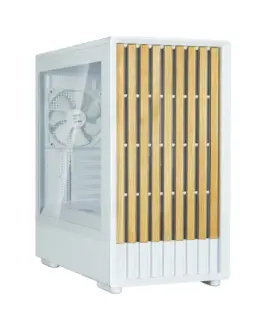 Alternative view of Zalman ZALMAN P10 NAMU mATX Mini Tower бял