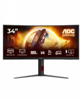 AOC Monitor CU34G4 34 inches 180Hz Curved VA HDMIx2 DP HAS