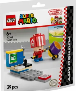 Alternative view of LEGO Bricks Super Mario 30702 Mario Kart - Toad (Pit Crew)