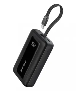 Anker външна батерия ZOLO 20000mAh 30W built-in USB-C кабел черен