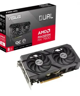 Asus видео карта Dual Radeon RX 7600 EVO OC Edition 8GB GDDR6